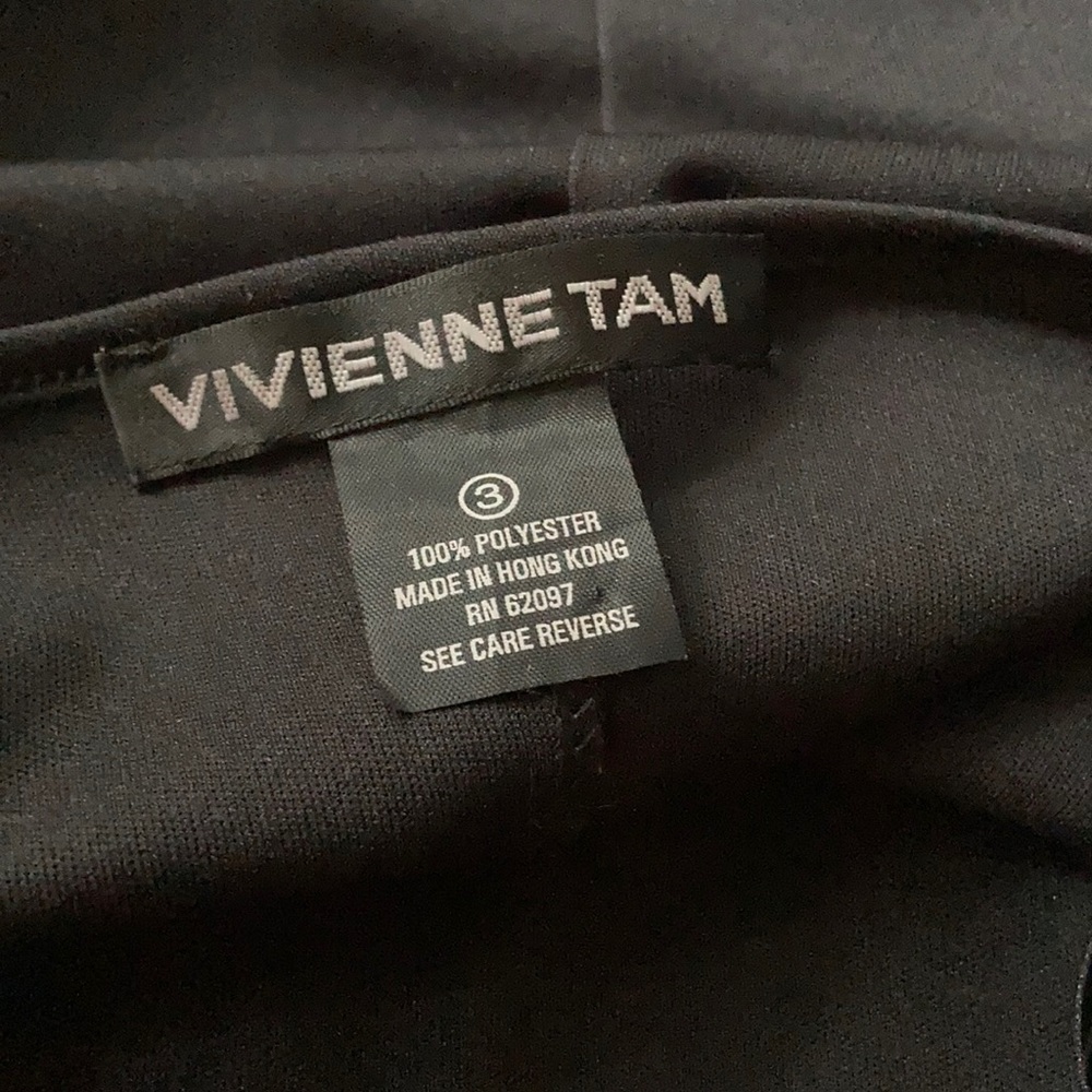 Vivienne Tam Black Slip Dress with Adjustable Straps - Picture 4 of 4